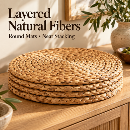 Natural Braided Round Dining Placemat
