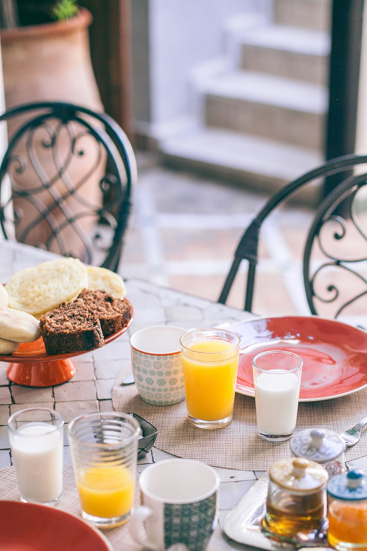 Breakfast table